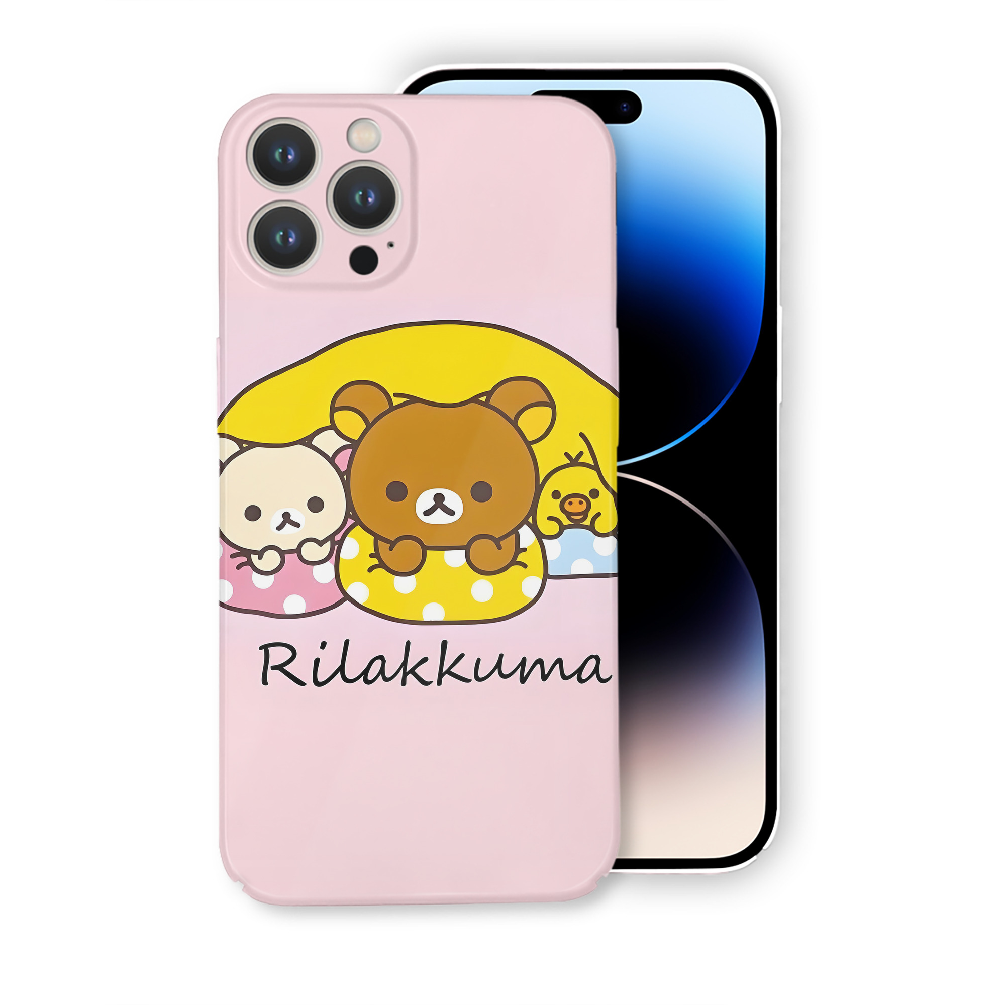 （画像用） リラックマ リラックマ キイロイトリ Rilakkuma Korilakkuma Kiiroitori 【iPhone 14シリーズ対応】ハードケース